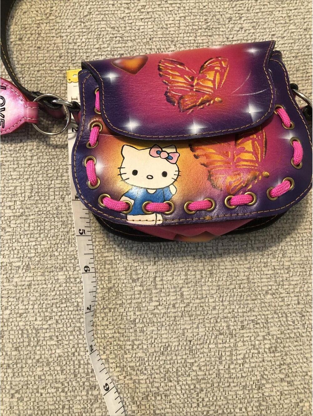Vtg Faux Leather Hello Kitty Purse. Sanrio Character Kitty White - Picture 10 of 10